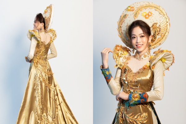Hé lộ những hình ảnh đầu tiên về bộ trang phục truyền thống mà Bùi Phương Nga sẽ diện tại Miss Grand International