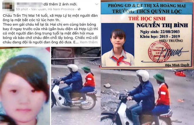 Chưa tìm thấy nữ sinh mất tích ở Nghệ An, nữ sinh bán bóng bay ở Hà Nam đã trở về nhà