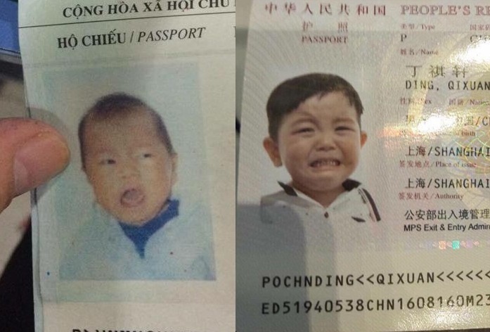 “Cười ngất” với loạt ảnh thẻ của các bé được cha mẹ làm hộ chiếu cho đi du lịch