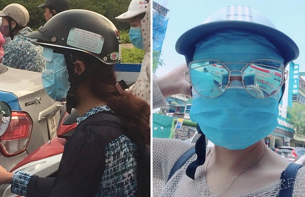 Phát sốt với phong cách đeo khẩu trang kháng khuẩn rất "xì tin" của gái trẻ Việt khi ra đường