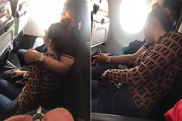 Vô tình phát hiện cặp ngoại tình đang đi chung chuyến bay, nữ hành khách chia sẻ để "mẹ nào nhận ra chồng thì đem về ngay"