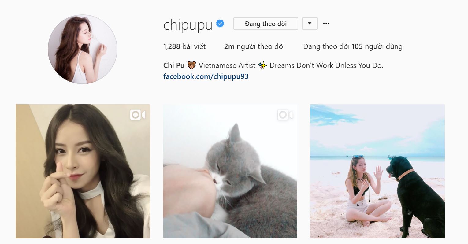 Đạt 2 triệu người theo dõi, Chi Pu trở thành sao Việt đắt giá nhất trên Instagram