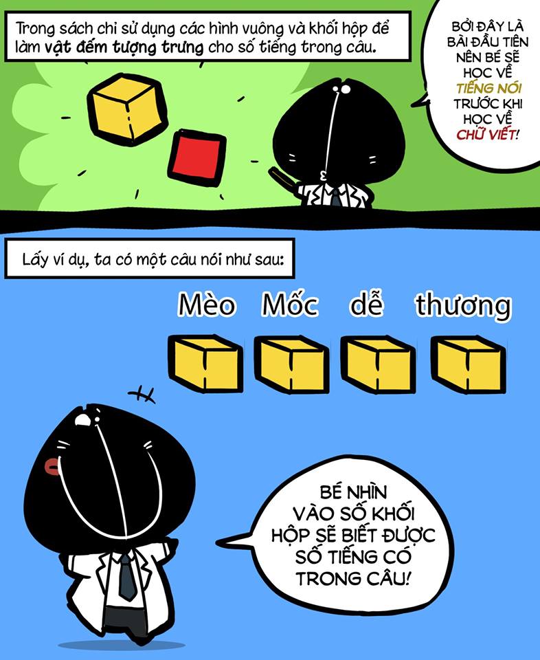 Nhiều người cho rằng việc sử dụng các hình tròn, vuông, tam giác để minh họa cho các tiếng trong câu tiếng Việt khiến người học khó nắm bắt hơn. Không ít người thì lại cho rằng đây là cách học dễ hiểu, giúp các em nhỏ dễ ghi nhớ.
