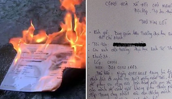 Cử nhân đốt bằng bất ngờ viết tâm thư xin lỗi gửi trường Đại học Kinh tế TP HCM