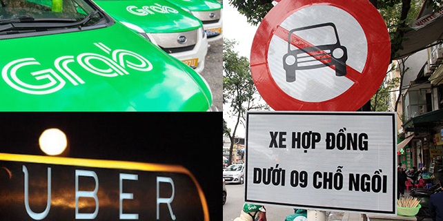 Sở GTVT Hà Nội đề nghị chính thức cấm xe hợp đồng dưới 9 chỗ gồm cả Uber, Grab trên 11 tuyến phố