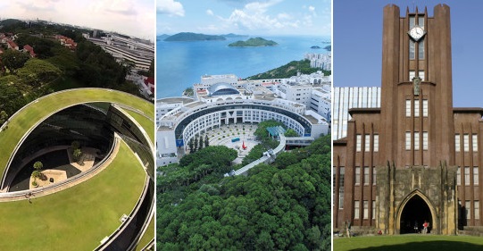Top 10 đại học tốt nhất trong bảng xếp hạng 350 trường đại học hàng đầu châu Á năm 2018