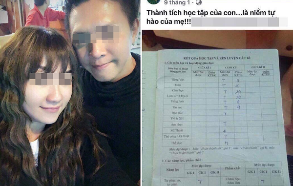 Bé trai 10 tuổi bị bạo hành: Không cho đi học, mẹ kế vẫn đăng bảng điểm giả khoe con học giỏi trên facebook 