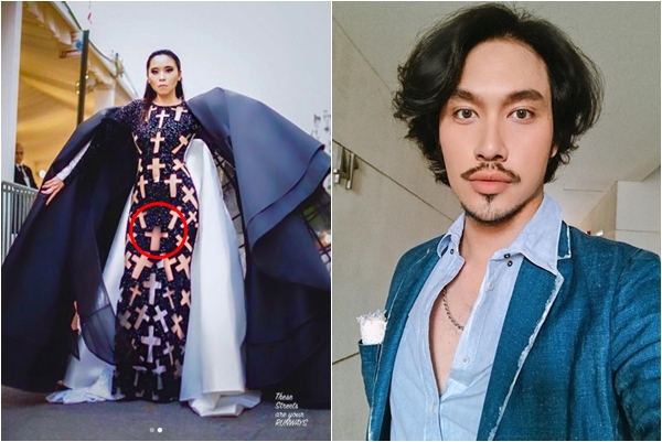 Lý Quí Khánh bị CĐM "chửi gắt" trên mạng xã hội vì thiết kế để lộ bộ phận nhạy cảm trên thảm đỏ thời trang thế giới