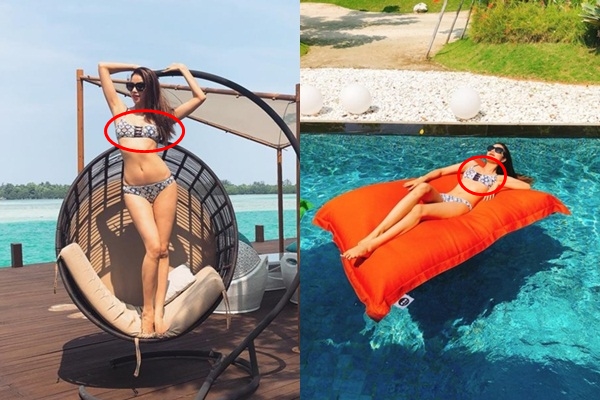 Vừa sang nước bạn, Phạm Hương mạnh bạo diện bikini thả dáng giữa Indonesia, nhưng thân hình gầy gò, ngực lép kẹp khiến fans nhìn mà xót