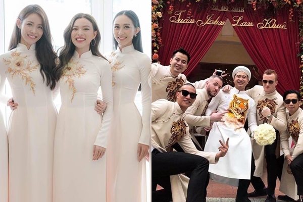 Dàn phù dâu - phù rể từng gây sốt vì toàn "trai xinh gái đẹp" trong đám cưới của sao Việt