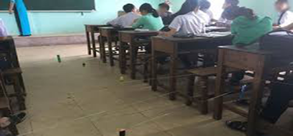 Kỳ dị học sinh "giăng tơ bá đạo" để trốn giờ kiểm tra đầu giờ của cô giáo