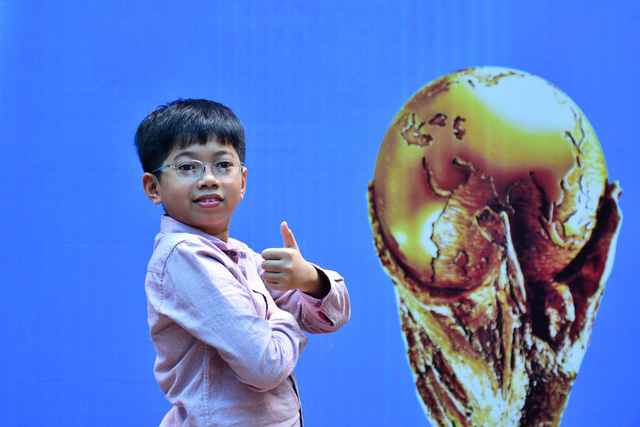Việt Nam có một học sinh lớp 5 duy nhất góp mặt ở trận chung kết World Cup 2018