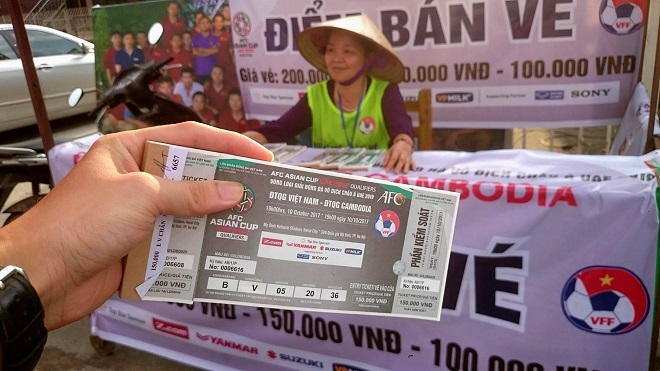 VFF bất ngờ bán vé trận Việt Nam - Campuchia qua đường online nhưng số lượng chỉ bằng 2/3 sức chứa sân Hàng Đẫy