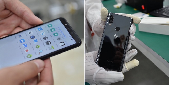 Điện thoại Vsmart lộ ảnh cận cảnh, camera kép đặt dọc giống iPhone XS Max