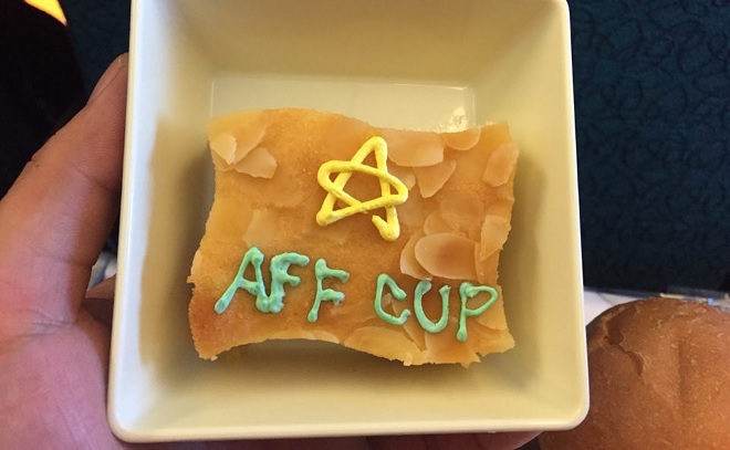 Ngôi sao vàng và dòng chữ AFF Cup - Món ăn ý nghĩa chào đón ĐT Việt Nam trở về Hà Nội