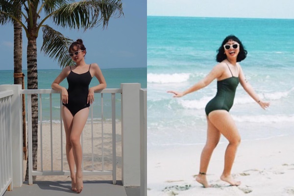 Diện đồ đi biển đôi, Trang Hý bị chính "bạn thân" Kaity Nguyễn dìm hàng không thương tiếc
