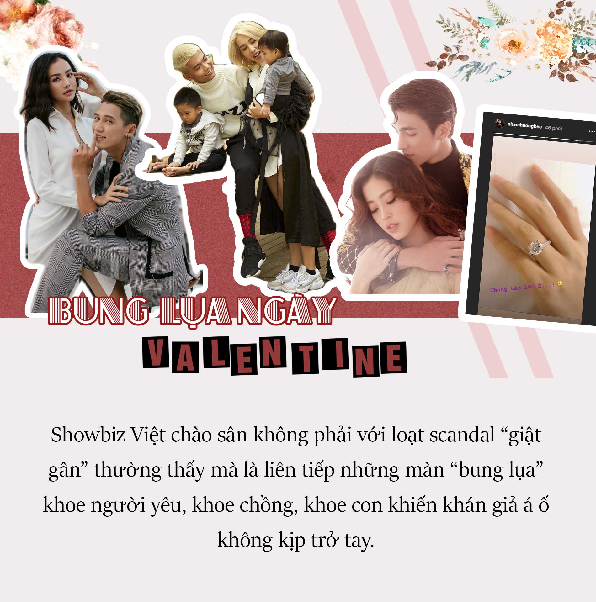 Sao Việt bung lụa ngày Valentine: Bích Daddy "lai lại đầu từ" Emily, Phạm Hương tự tin khoe nhẫn bạc tỷ