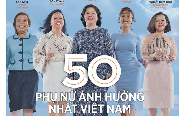 20 nữ doanh nhân trong Top 50 phụ nữ ảnh hưởng nhất Việt Nam 2019