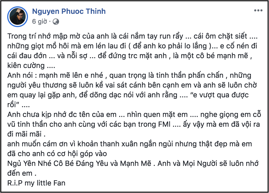 Ai thương fans như Noo Phước Thịnh: 