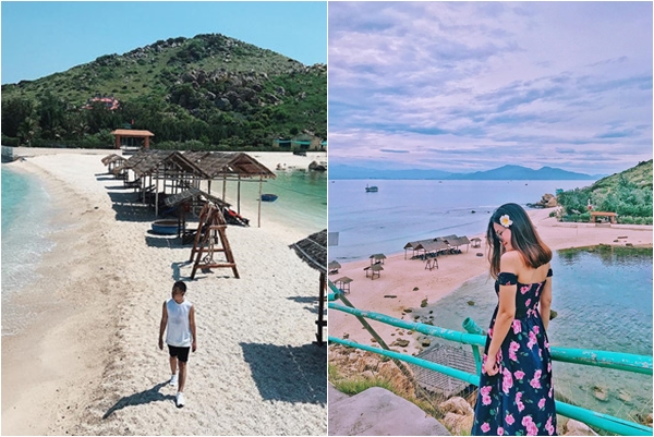 Sốt xình xịch "bãi tắm đôi" duy nhất tại Việt Nam tọa lạc ở đảo Yến Nha Trang 