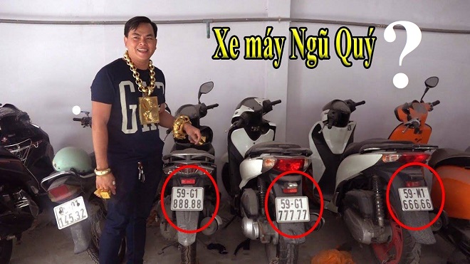 Phúc XO đeo vàng giả nhiều nhất Việt Nam, sở hữu dàn xe biển ngũ quý giả