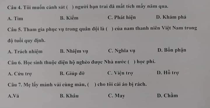 Ảnh 2: Đề thi Tiếng Việt - We25.vn