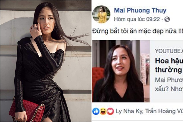 Mai Phương Thúy mệt mỏi "đừng bắt tôi mặc đẹp nữa", bình luận của Hoàng Thùy Linh mới đáng chú ý