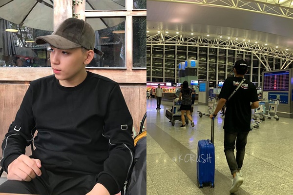  Long Hoàng bị chụp lén ở sân bay Nội Bài, bịt khẩu trang kín mít khăn gói quả mướp sang Hàn thực hiện giấc mơ Idol