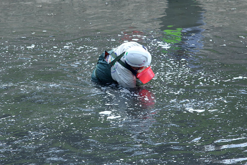 Ảnh 1: Tiến sĩ Nhật làm điều kỳ lạ giữa sông Tô Lịch - We25.vn
