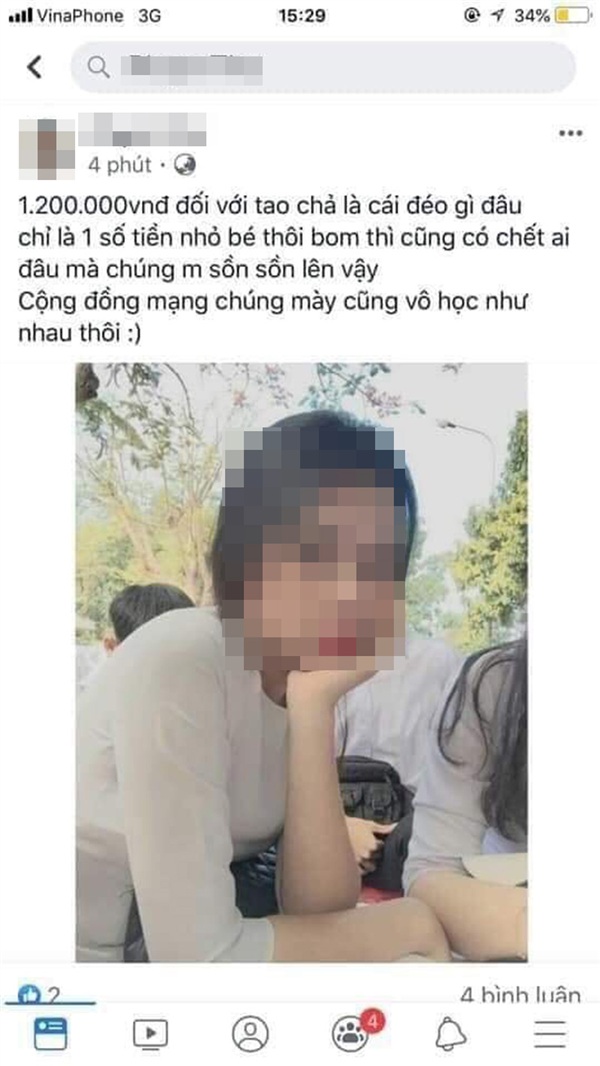 Nữ sinh bùng 20 ly trà sữa: 