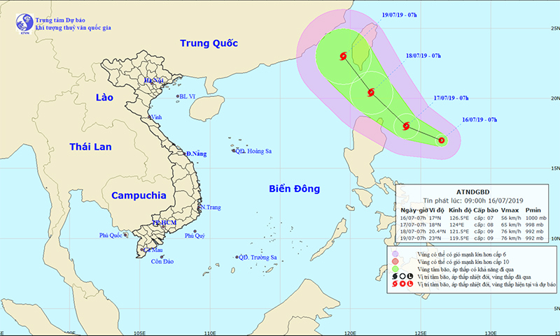 Xuất hiện áp thấp nhiệt đới gần Biển Đông, khả năng miền Bắc chuẩn bị đón bão