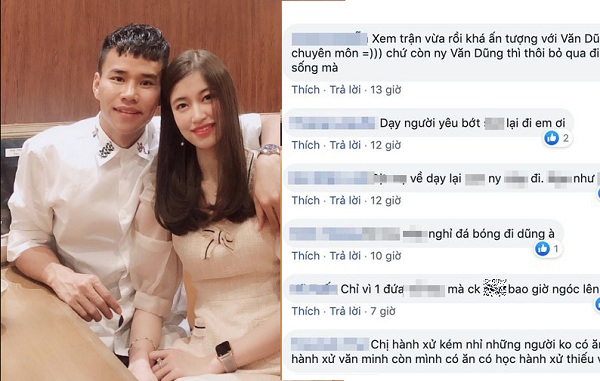 Xúc phạm Văn Thanh bị anti-fan "dạy dỗ", bạn gái hậu vệ CLB Hà Nội khóa bình luận khiến bạn trai phải đứng ra "chịu trận" 