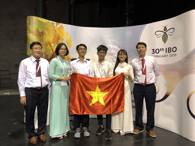 Cả 4 thí sinh Việt Nam tham dự Olympic Sinh học quốc tế 2019 đều có huy chương