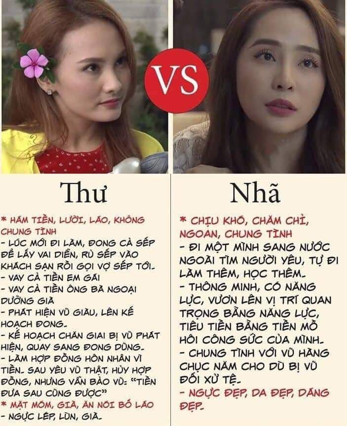 Rõ ràng, Nhã xinh đẹp, thành đạt, chung thủy hơn Thư, tại sao cô mãi mãi thua kém?