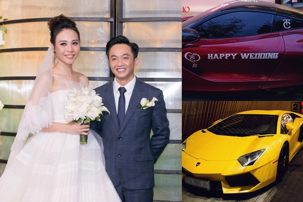 Choáng ngợp với dàn siêu xe trăm tỷ xuất hiện tại đám cưới của Cường Đôla và Đàm Thu Trang