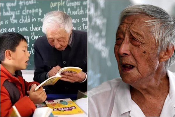 92 tuổi, ông cụ Trung Quốc vẫn miệt mài dạy học miễn phí cho trẻ em nghèo
