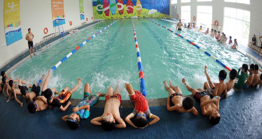 Các trường học ở Nghệ An đầu tư xây dựng bể bơi