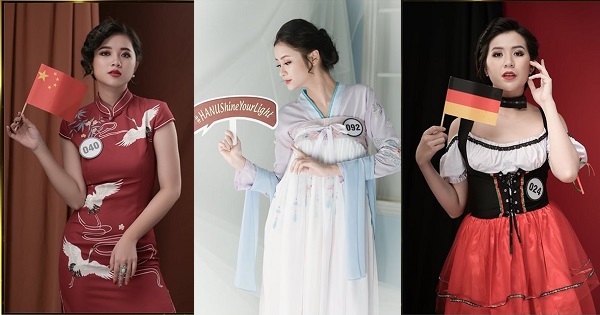 Chiêm ngưỡng Top 10 gương mặt cuộc thi Hoa khôi ĐH Hà Nội trong trang phục dân tộc các nước trên thế giới
