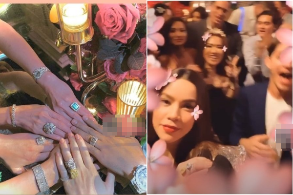 Hồ Ngọc Hà chiếm trọn spotlight trong tiệc sinh nhật của người bạn tại Mỹ chỉ nhờ chiếc nhẫn kim cương "siêu to khổng lồ"