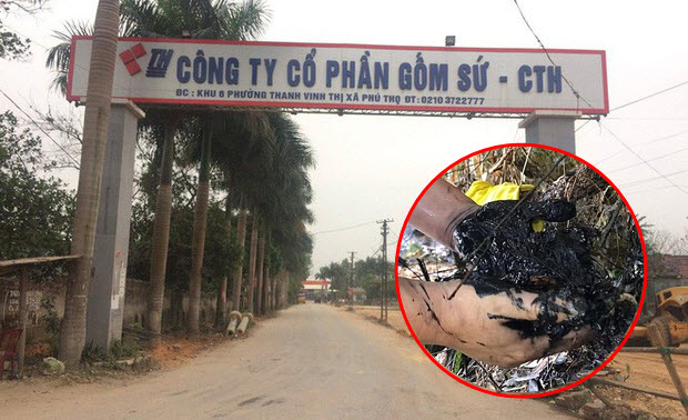 Chủ tịch Công ty CP Gốm sứ Thanh Hà xác nhận dầu thải bị đổ trộm vào nguồn nước Sông Đà là của công ty mình