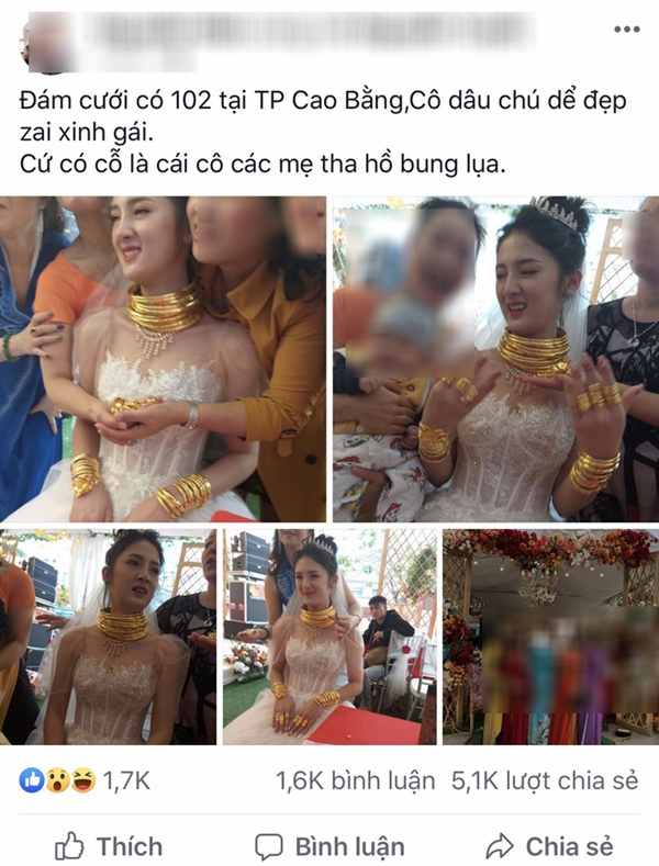 Danh tính cô dâu đeo trĩu vàng trong đám cưới ở Cao Bằng: Lấy chồng thực sự là một gánh nặng