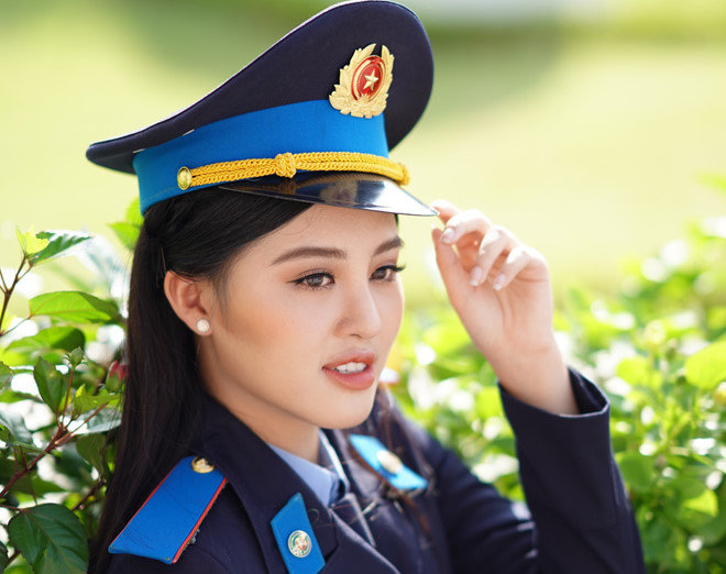 Nữ sinh Học viện Cảnh sát xinh đẹp 2 lần khoe sắc tại các cuộc thi hoa hậu