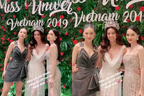 Là người đẹp chuyển giới, Hương Giang vẫn chiếm trọn spotlight khi đọ sắc bên đương kim Hoa hậu Hoàn vũ Việt Nam 2019