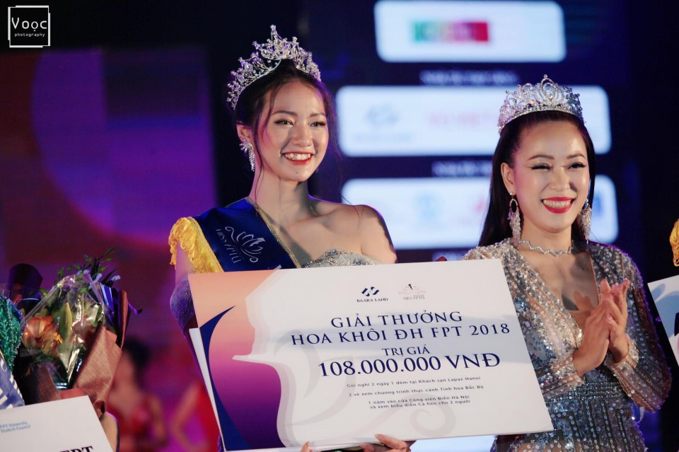 Sau khi giành vương miện Hoa khôi ĐH FPT Hà Nội, nữ sinh có một năm đầy trải nghiệm thú vị