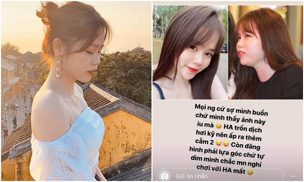 Bạn gái Quang Hải giải thích vì sao mặt ngoài đời khác hẳn ảnh trên mạng: Trốn dịch kỹ quá nên "ấp" ra thêm cằm 2 thôi mà