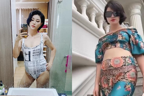 Bụng to "vượt mặt", Trang Trần vẫn tự tin diện croptop như thời kỳ còn làm người mẫu
