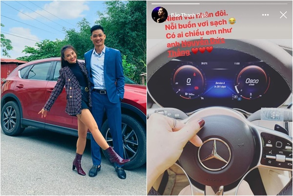 Mặc tin đồn bên ngoài, Bảo Thanh khoe được chồng tặng xe tiền tỷ cưng chiều: Số hưởng nhất showbiz