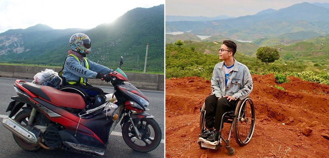 Đi phượt qua 30 tỉnh thành bằng xe lăn, chàng trai 9x nuôi mơ ước lái xe sang các nước láng giềng
