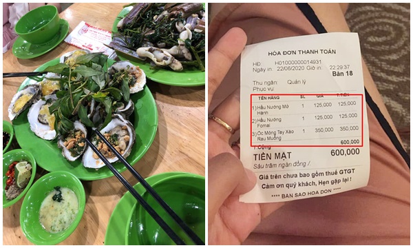 Đi Nha Trang du lịch, cô gái giận “phát ói” vì gặp quán hải sản chặt chém: 350k/ đĩa móng tay xào rau muống, thêm đĩa hàu sống thành 600k