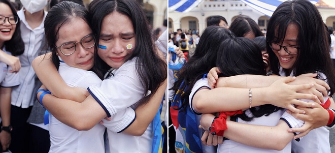 Lễ bế giảng xúc động của học sinh chuyên Lê Hồng Phong: "Quẩy" hết mình, khóc hết nước mắt!